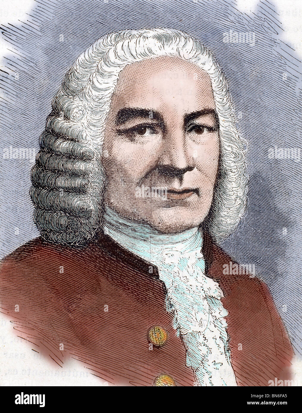 Bach, Johann Sebastian (Eisenach ,1685-Leipzig, 1750). German composer. Stock Photo