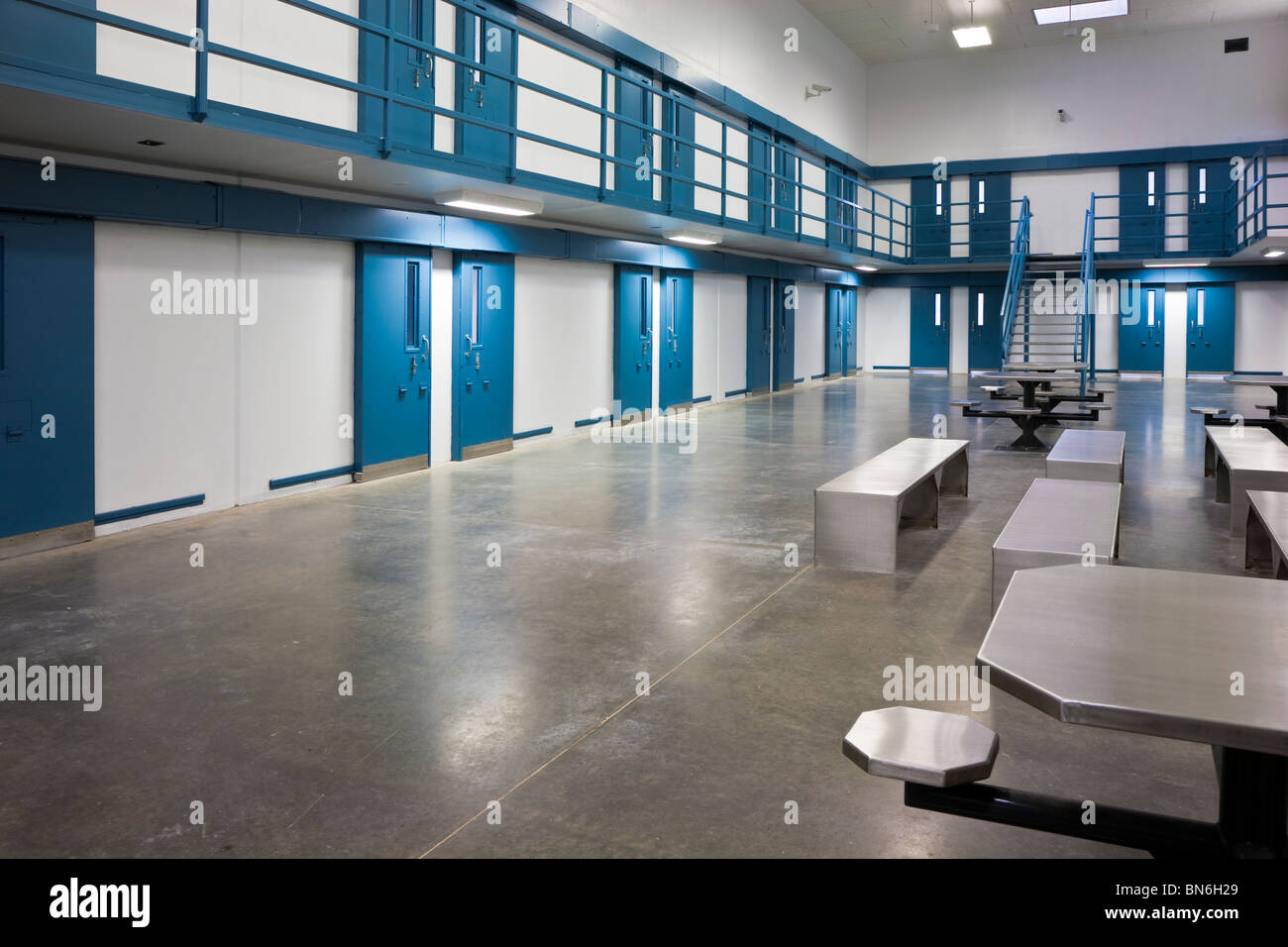 Florida - Feb 2009 - Interior view of a correctional institution in central Florida Stock Photo