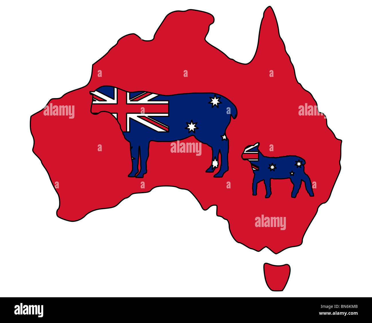 Lamb and flag symbol hires stock photography and images Alamy