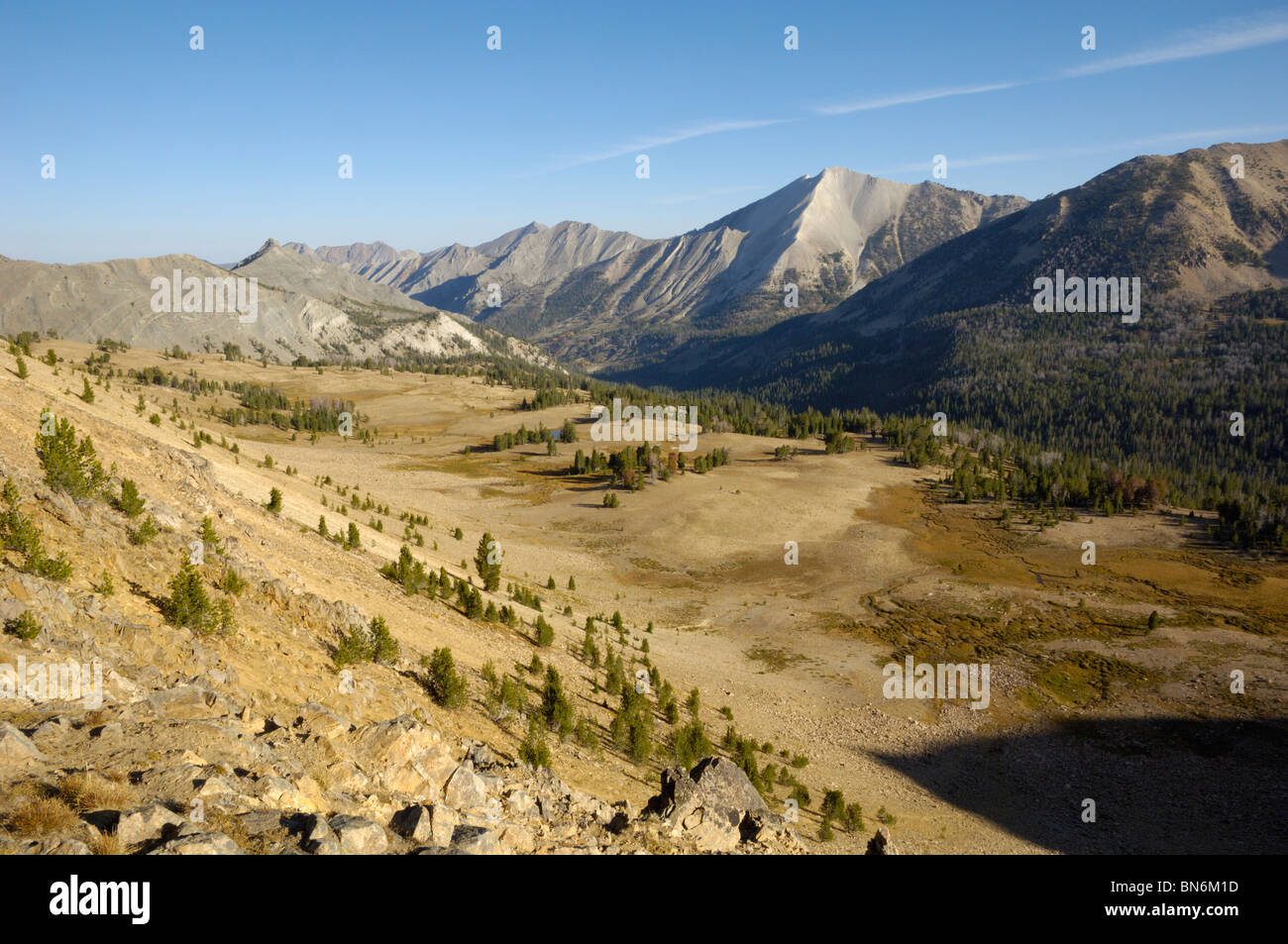 Ants Basin, White Cloud Mountains, Rocky Mountains, Idaho, USA Stock