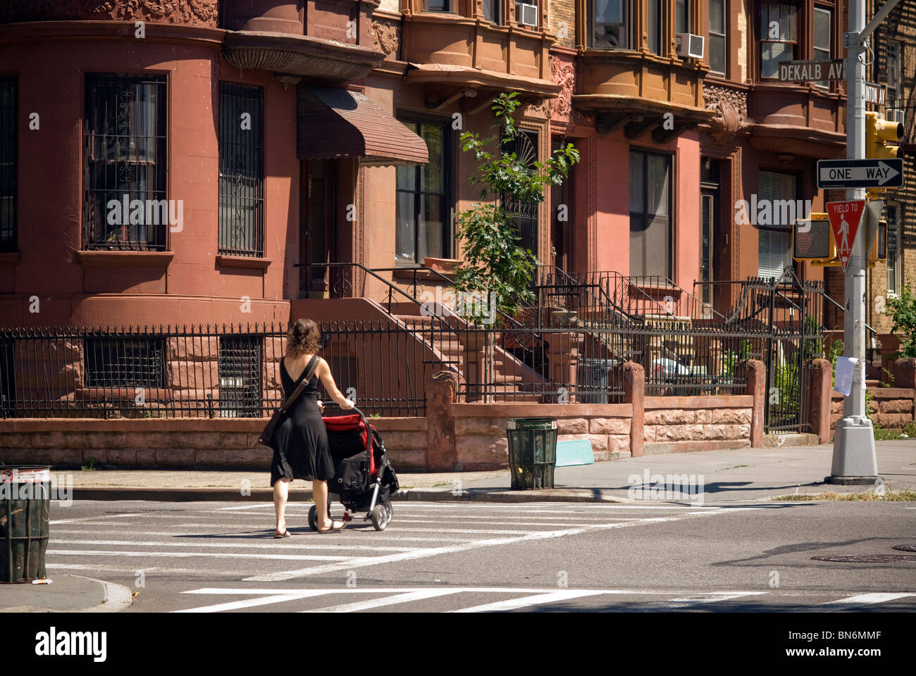 Row houses within the Clinton Hill Historic District in the Clinton