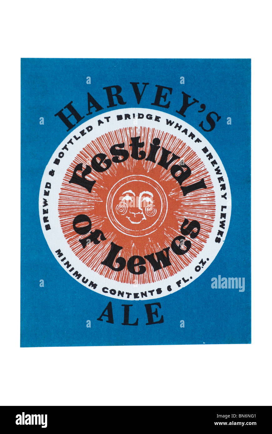 Harveys Festival of Lewes Ale Bottled Beer label label date unknown