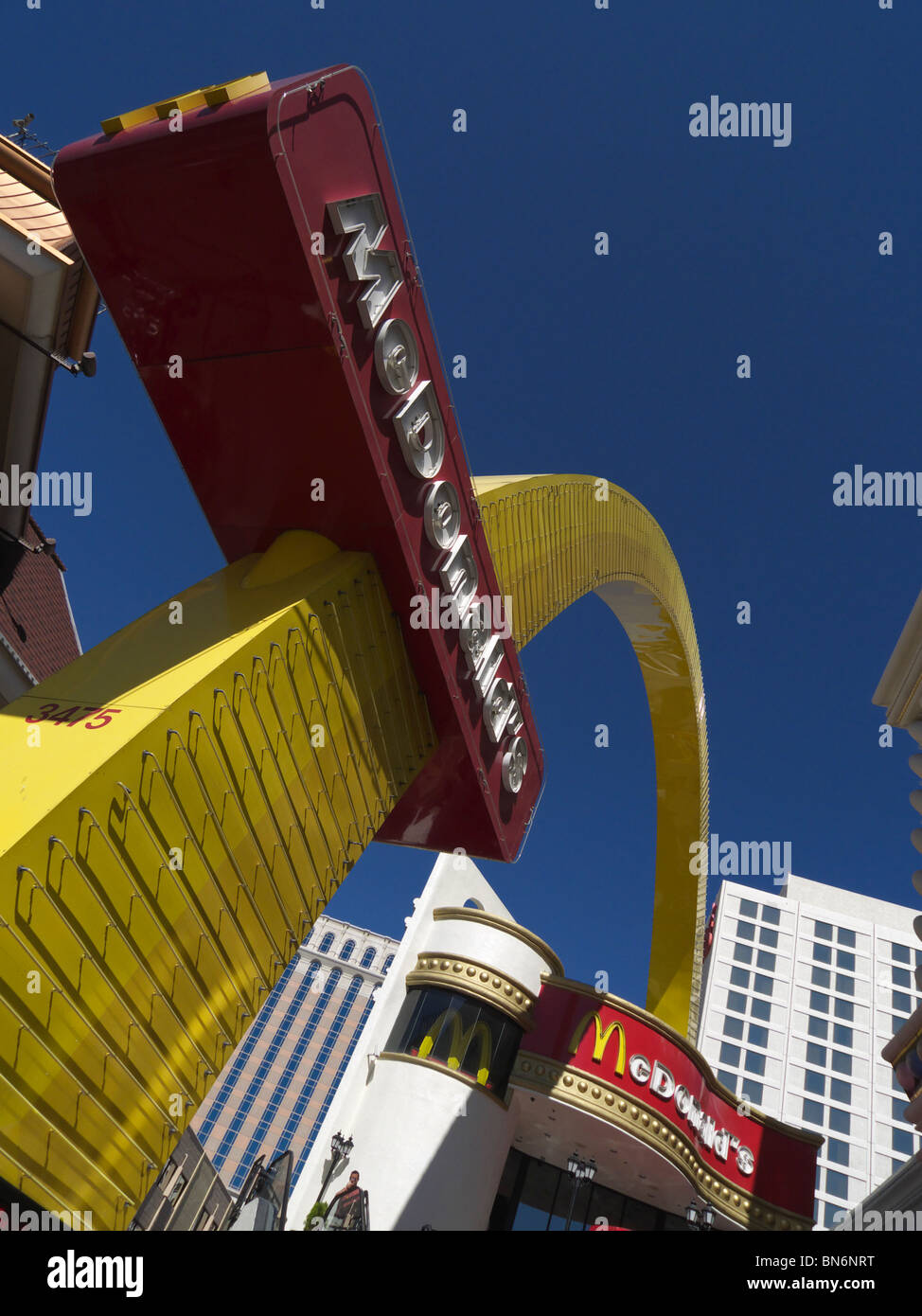 McDonalds on 'the Strip' at Las Vegas, Nevada, USA. Stock Photo