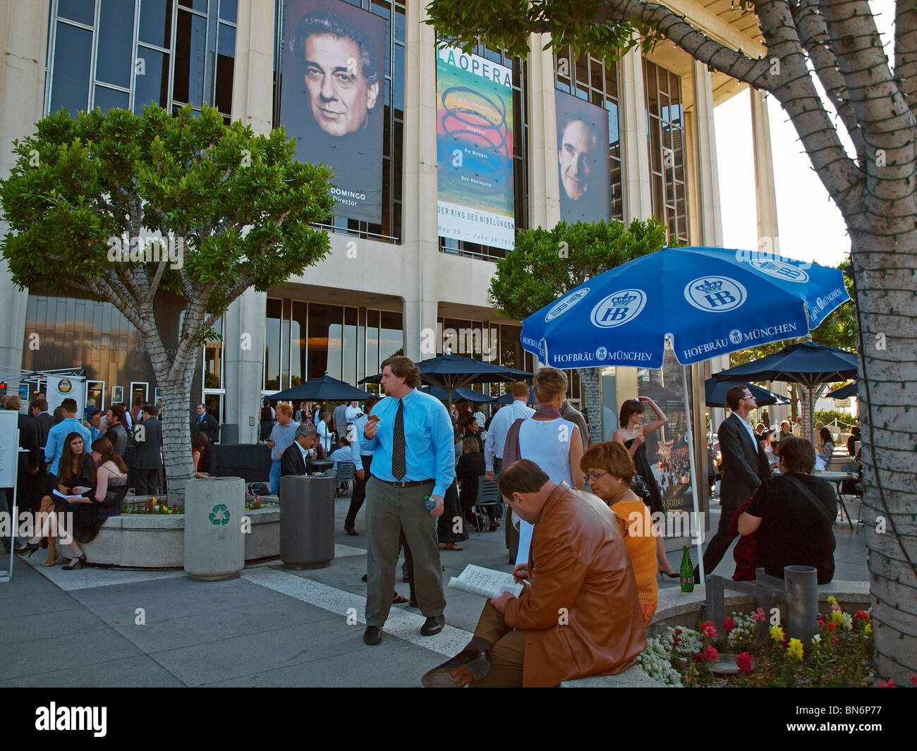 Los Angeles Music Center Plaza Stock Photo