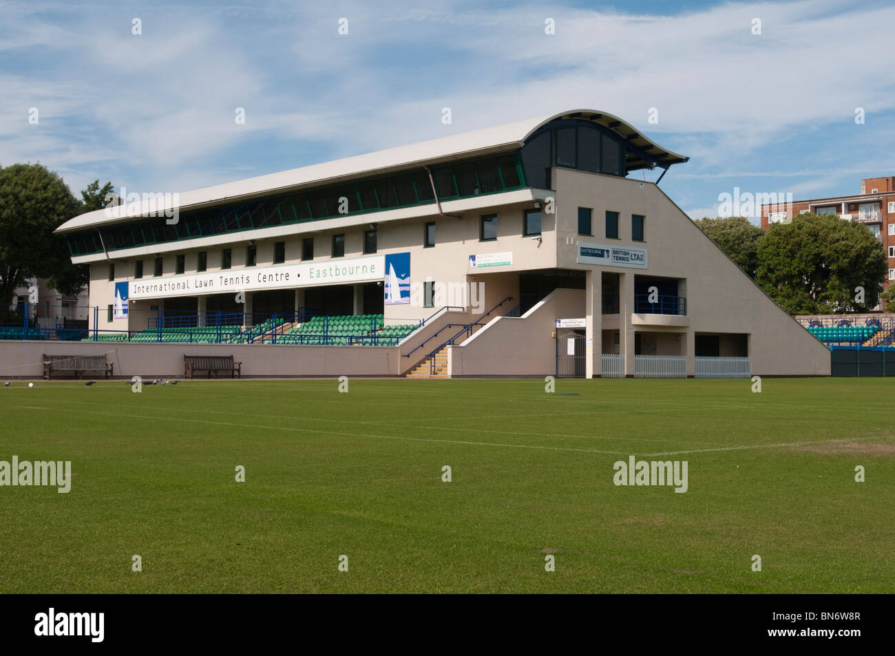 UNITED KINGDOM, ENGLAND - The International Lawn Tennis Centre at Eastbourne. Stock Photo