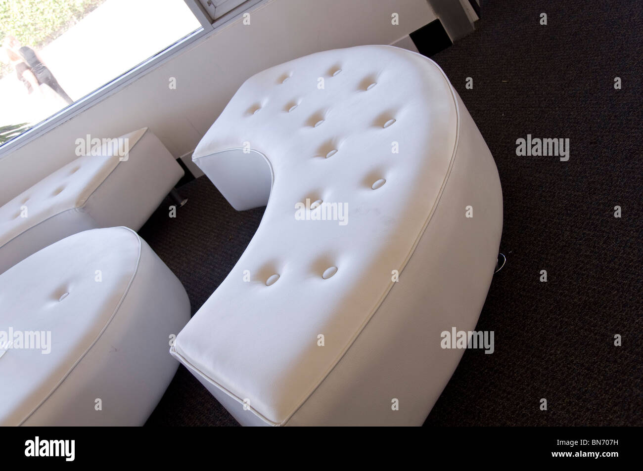 Modern Leather Couches Stock Photo Alamy