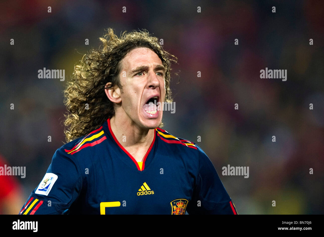 Carles Puyol (ESP), JULY 3, 2010 - Football : 2010 FIFA World Cup South Africa Stock Photo