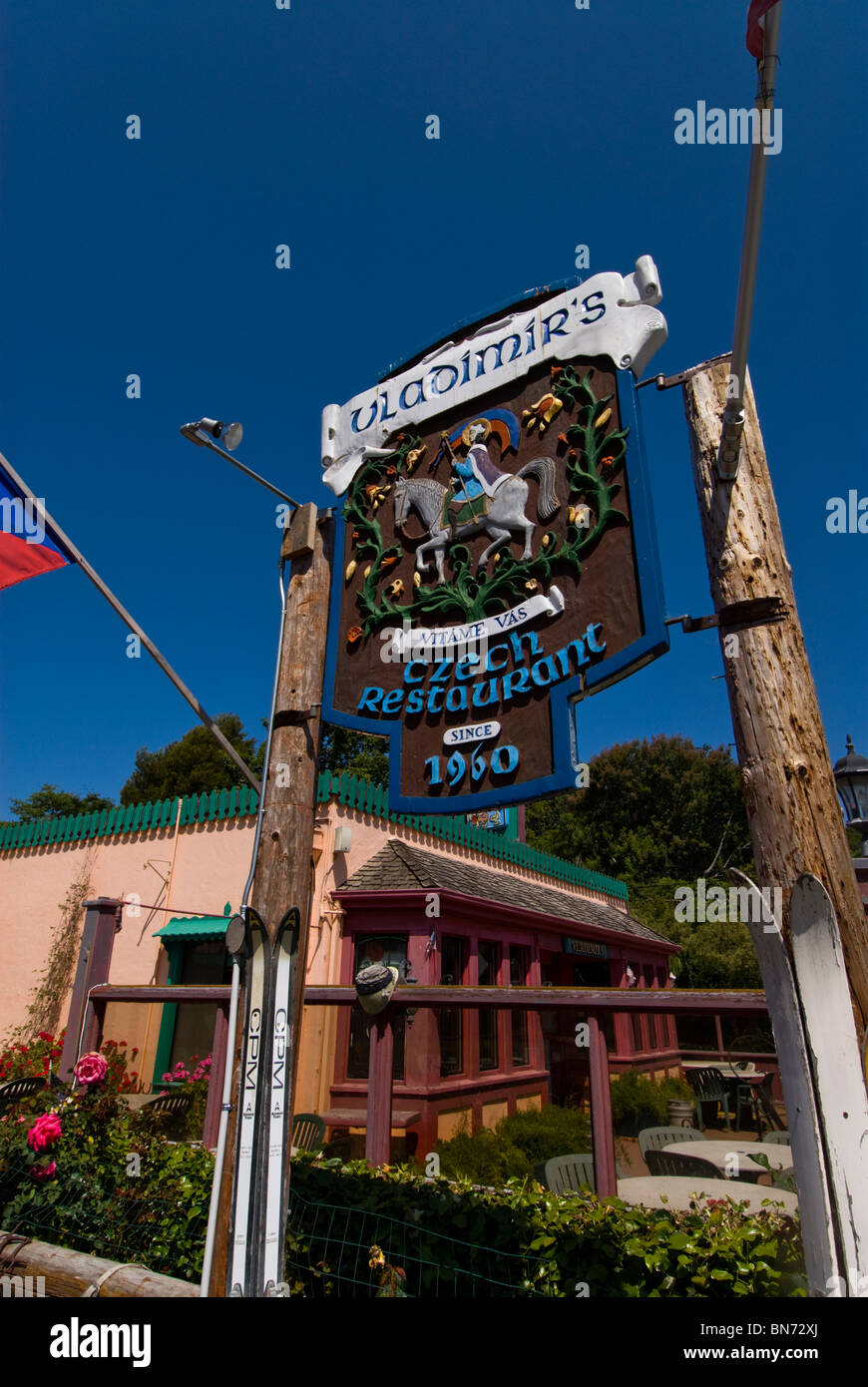 Vladimir's Czech Restaurant in Inverness Park at Point Reyes CA