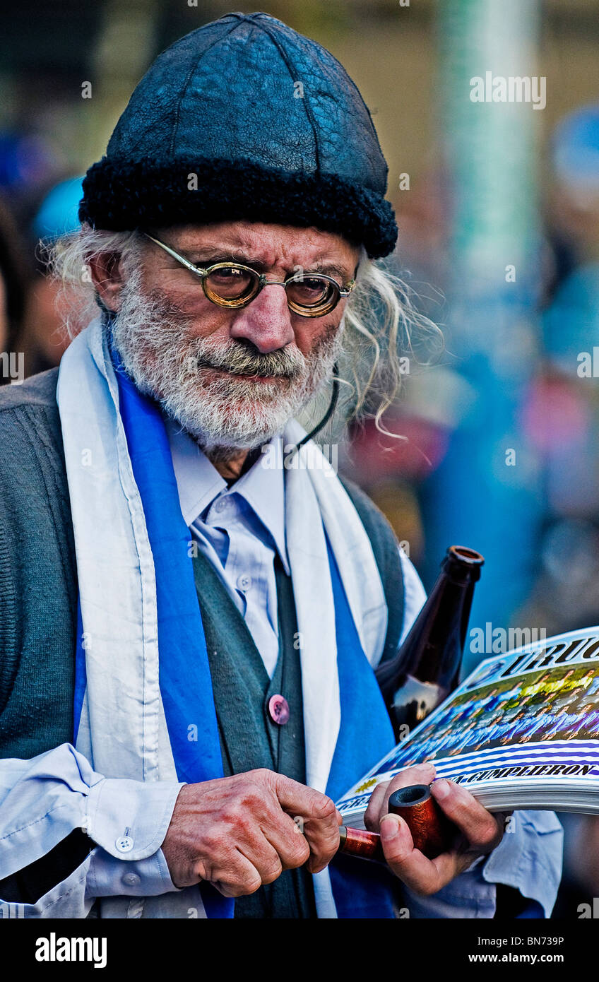 Uruguayan football fun in Montevideo Uruguay Stock Photo - Alamy