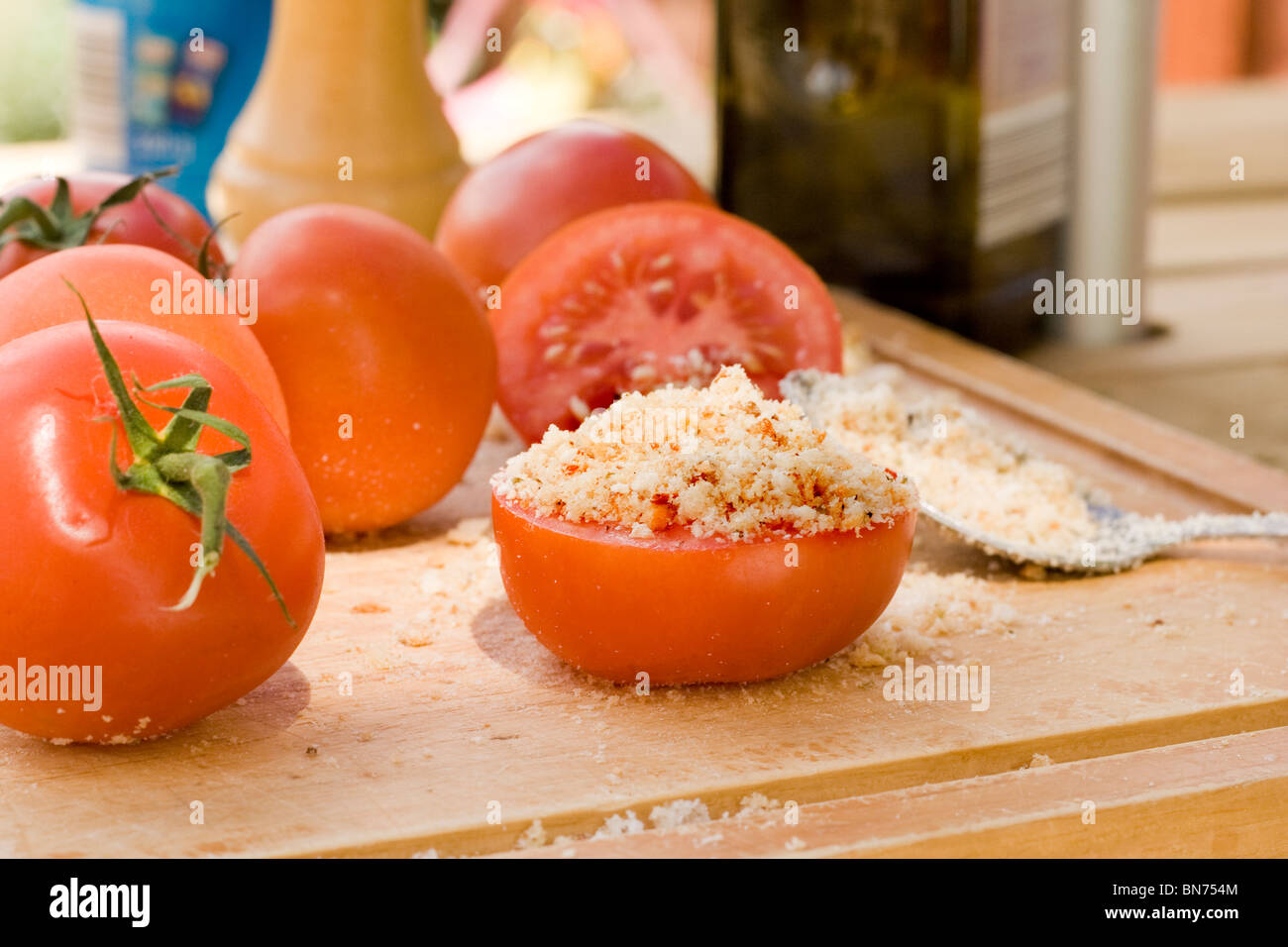 stuffed tomatoes Stock Photo