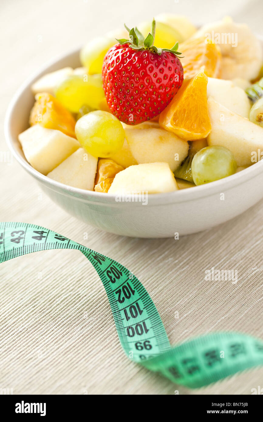 fruit salad . diet concept Stock Photo - Alamy