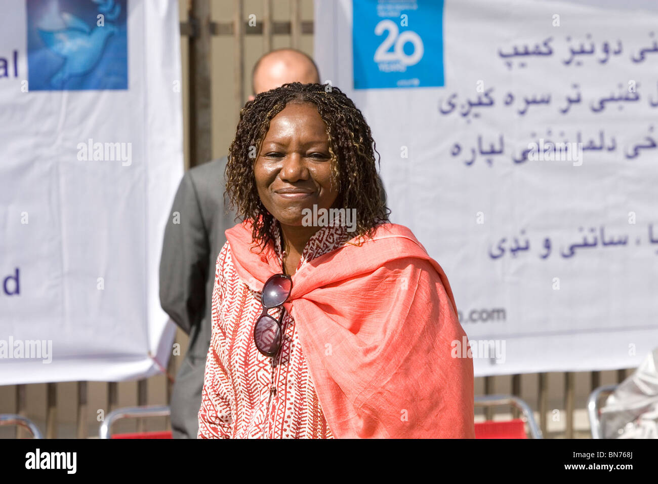 Catherine Mbengue head of UNICEF in Afghanistan Stock Photo