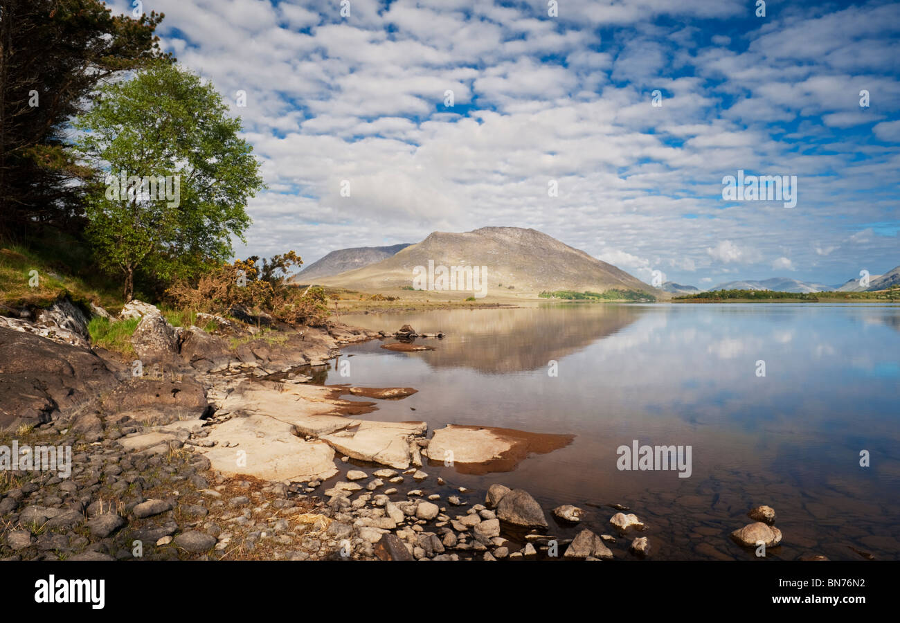 The northwestern shore of Lough Corrib, Co Galway, Ireland Stock Photo
