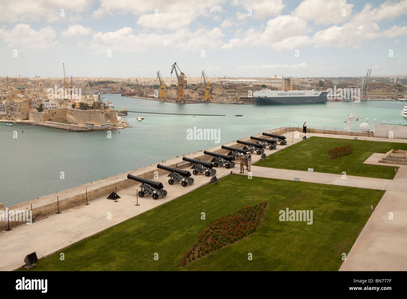 Saluting Battery, Grand Harbour, Valletta, Malta Stock Photo Alamy