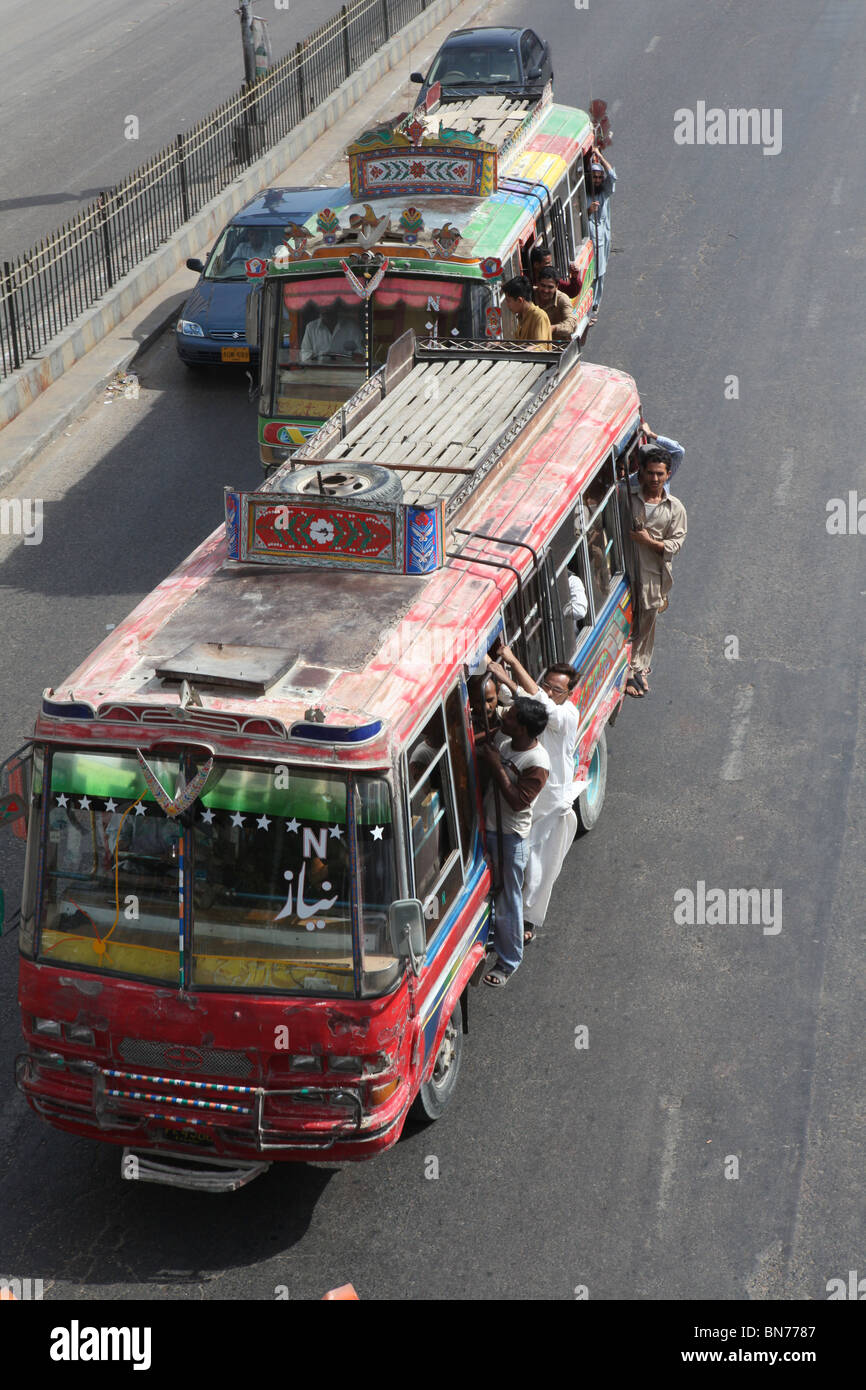 Karachi city roads traffic hi-res stock photography and images - Alamy