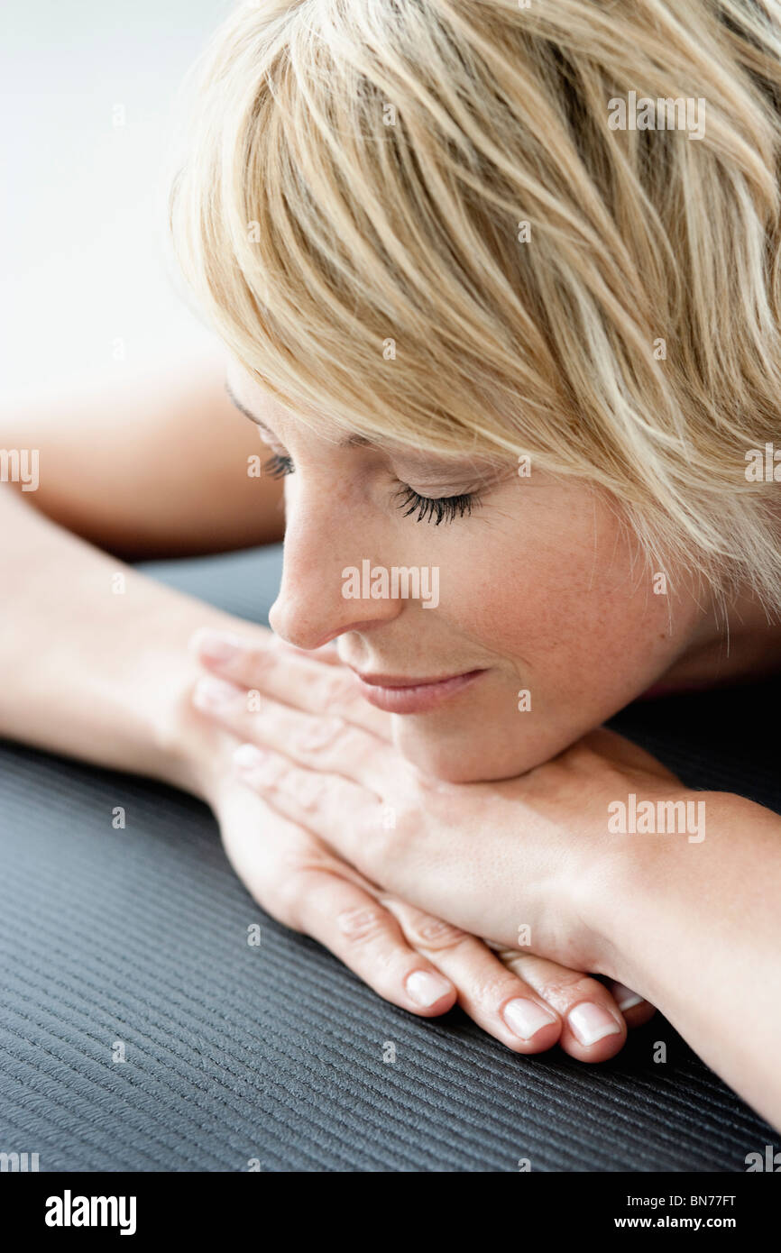 Woman relaxing Stock Photo