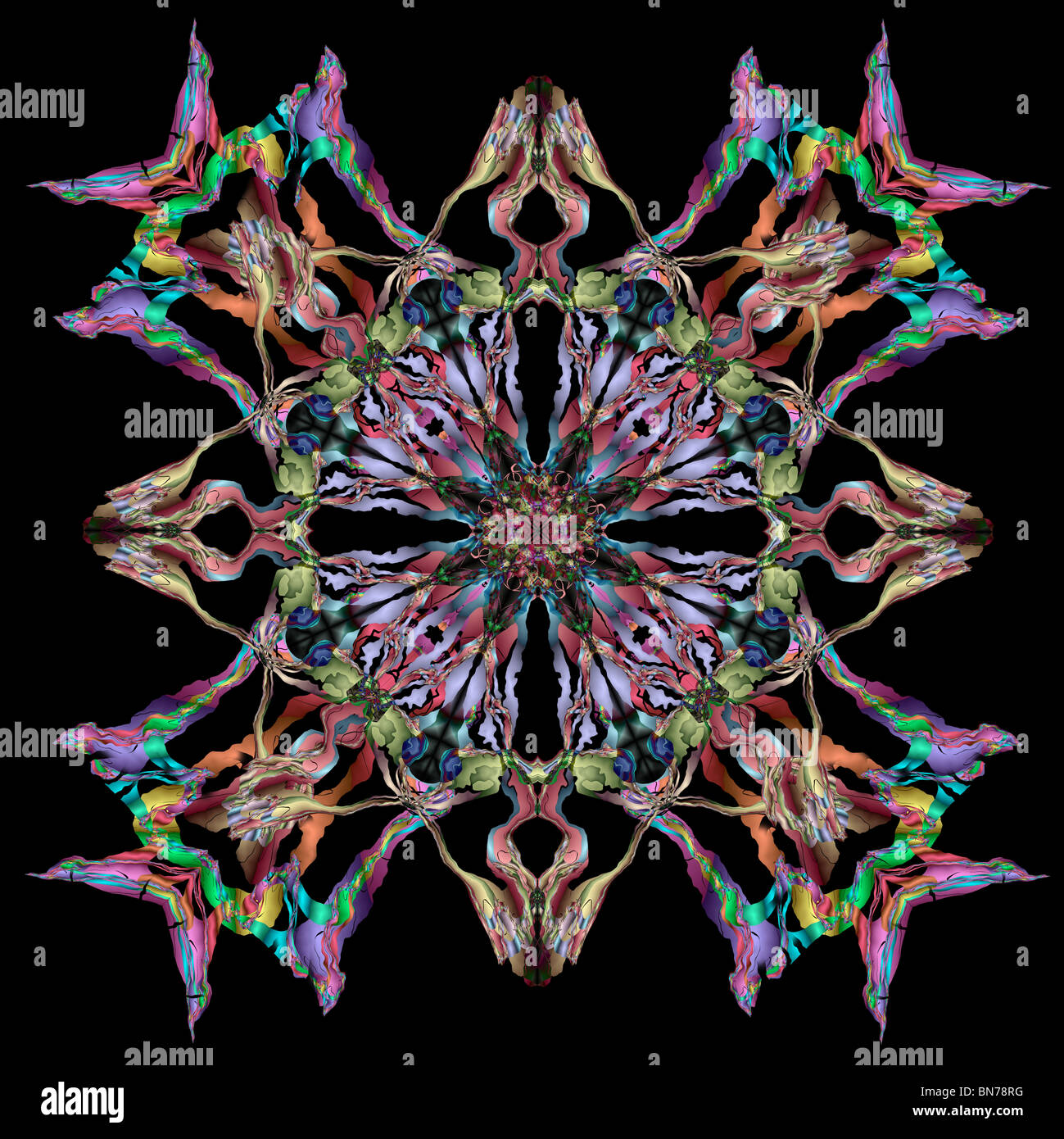 A pattern made using fractal design software Stock Photo - Alamy