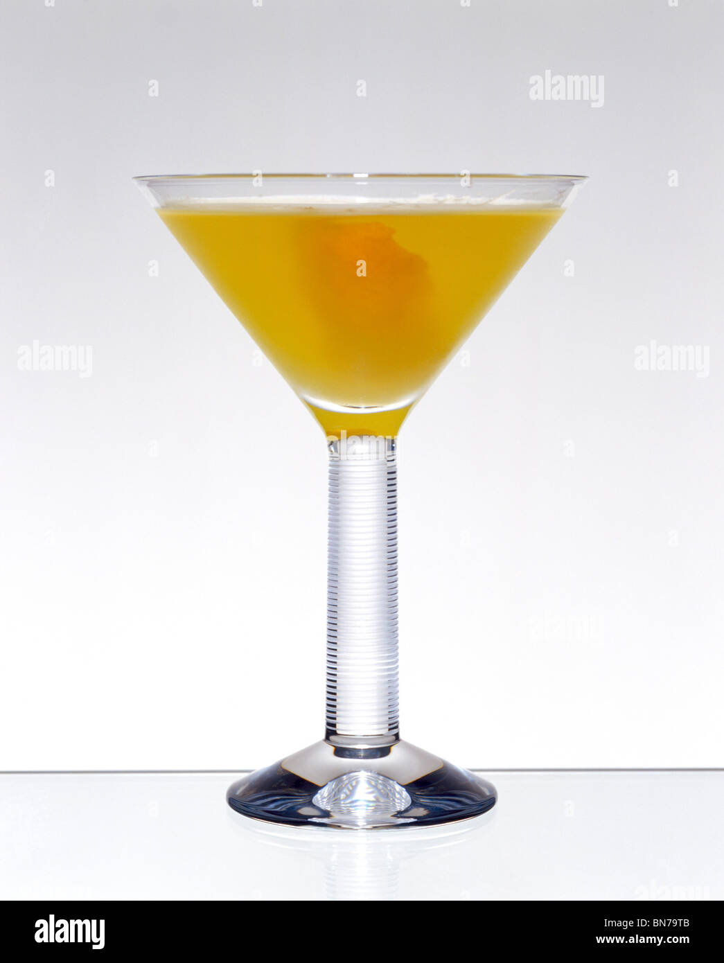 Cocktail: Polish Martini. Glass: Martini. Stock Photo