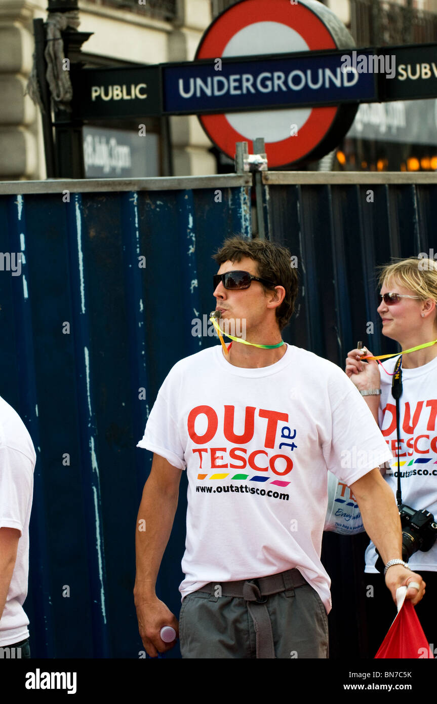 Tesco workers High Resolution Stock 