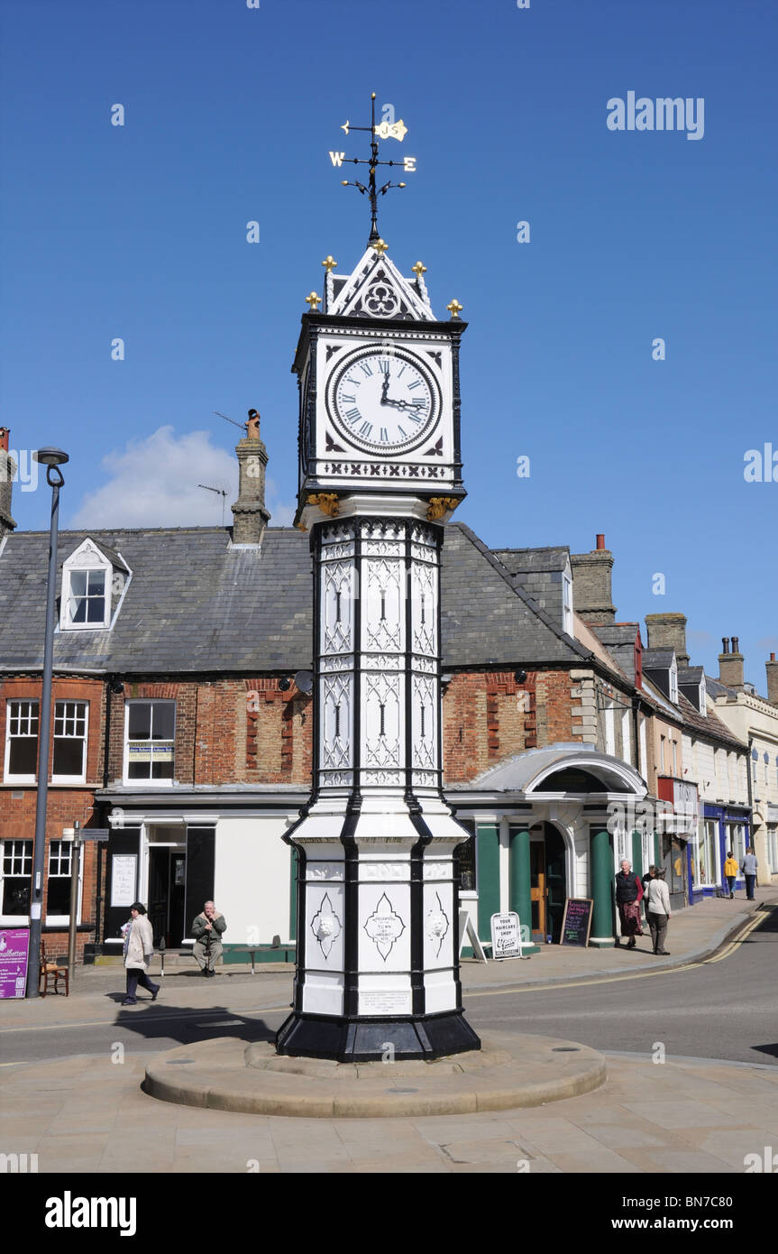 Clock Tower Downham Market, Norfolk Stock Photo Alamy