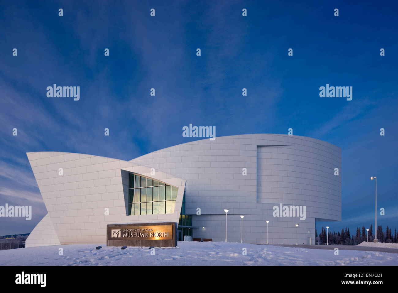 University of Alaska at Fairbanks Museum of the North during Winter