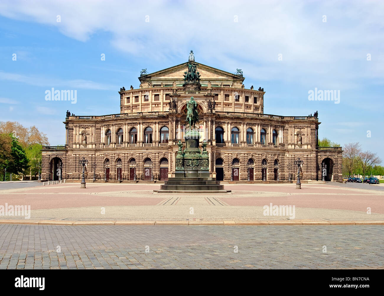 The famous Semper Opera House in Dresden, Germany Stock Photo