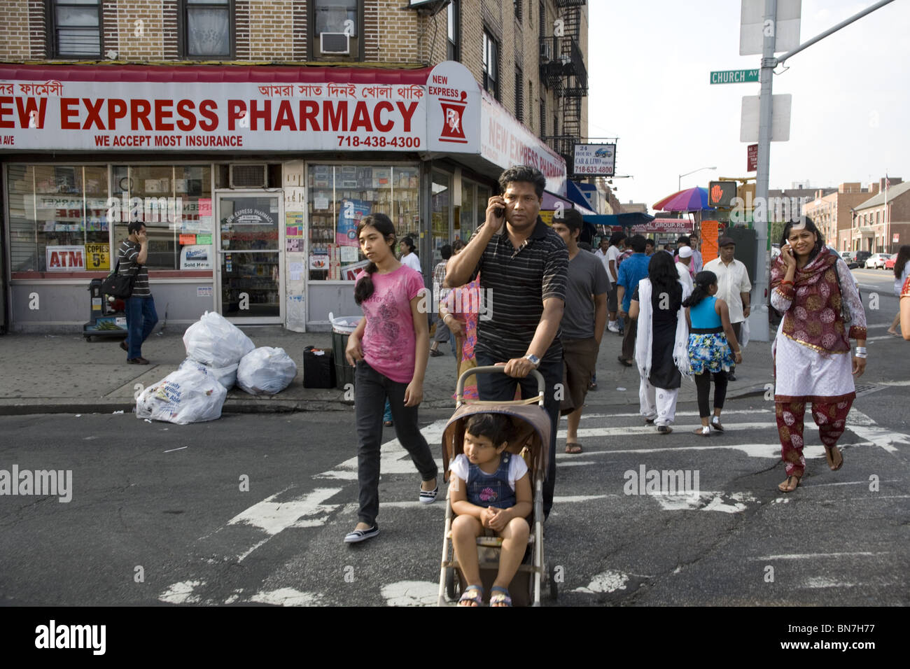 Little Bangladesh, Kensington section, Brooklyn, New York Stock Photo