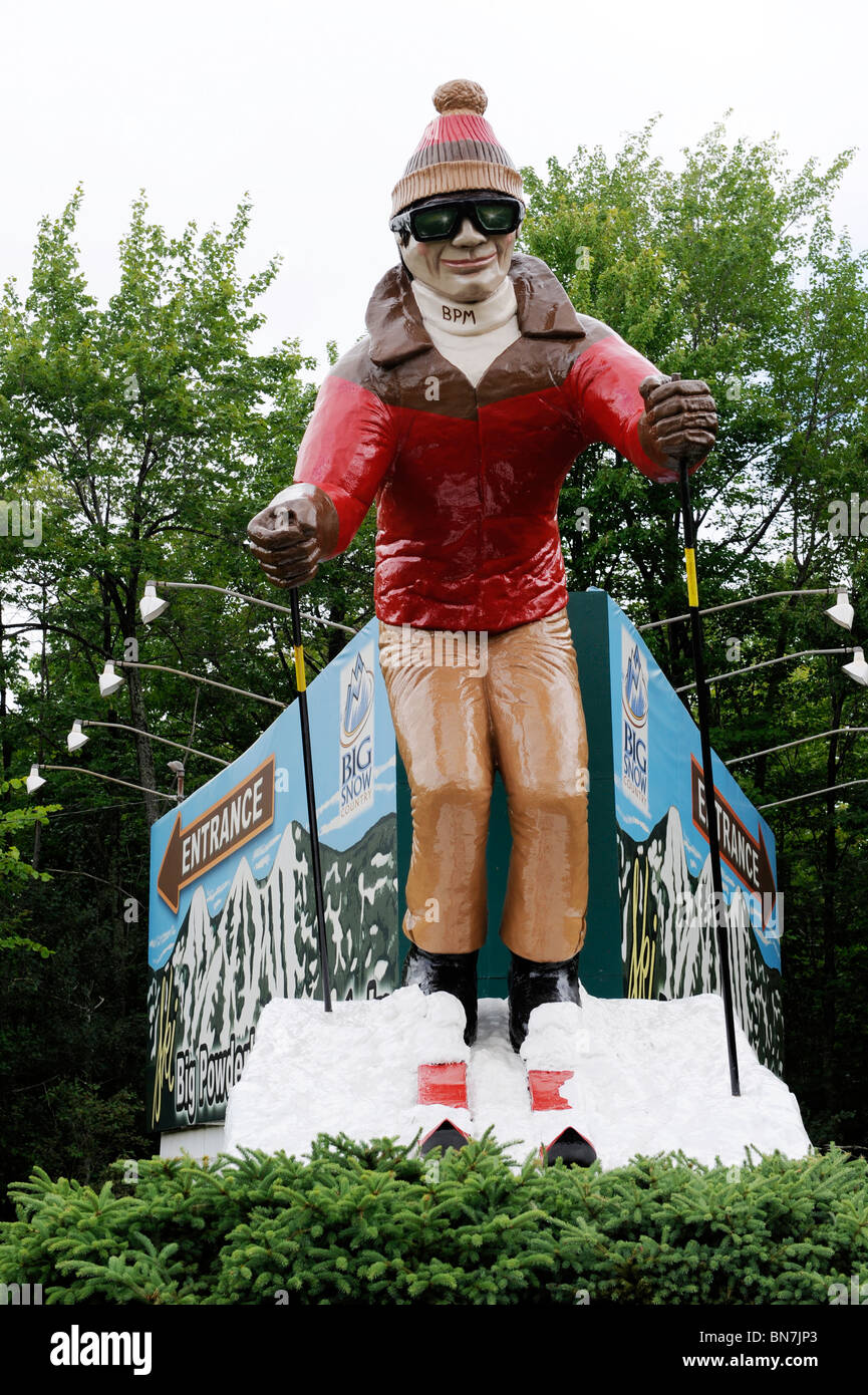 Big Powderhorn Mountain Ski Resort Area Upper Peninsula Michigan Stock