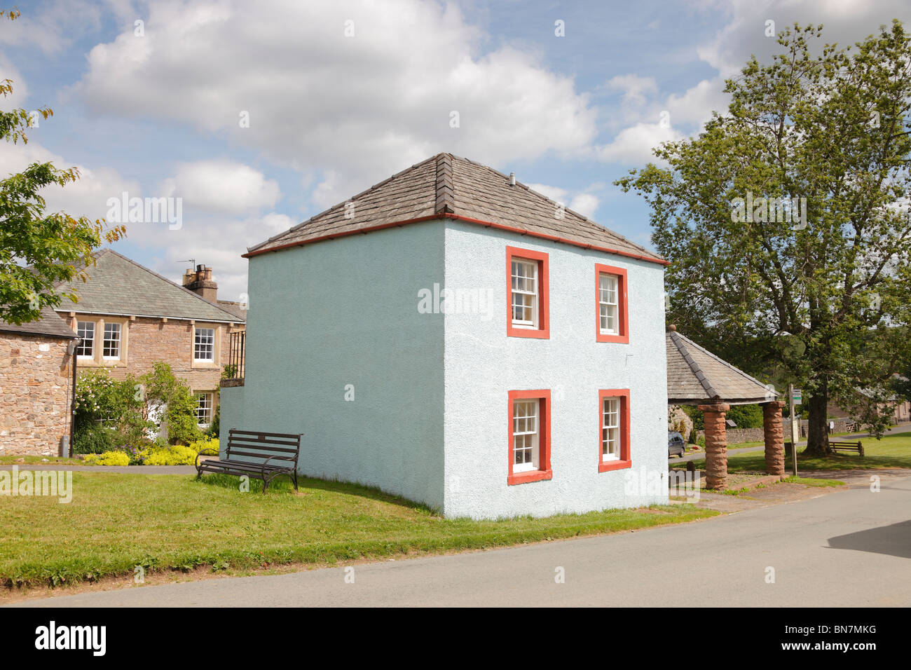 Square house in the centre of Hesket Newmarket, Cumbria Stock Photo Alamy