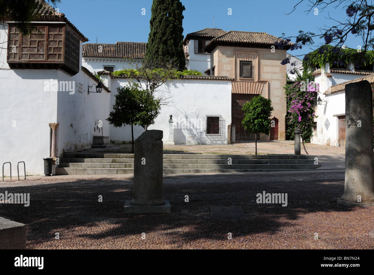 The Casa de Judio in Plaza Jeronimo Paez in front of the archeological museum in Cordoba Andalucia Spain Europe Stock Photo