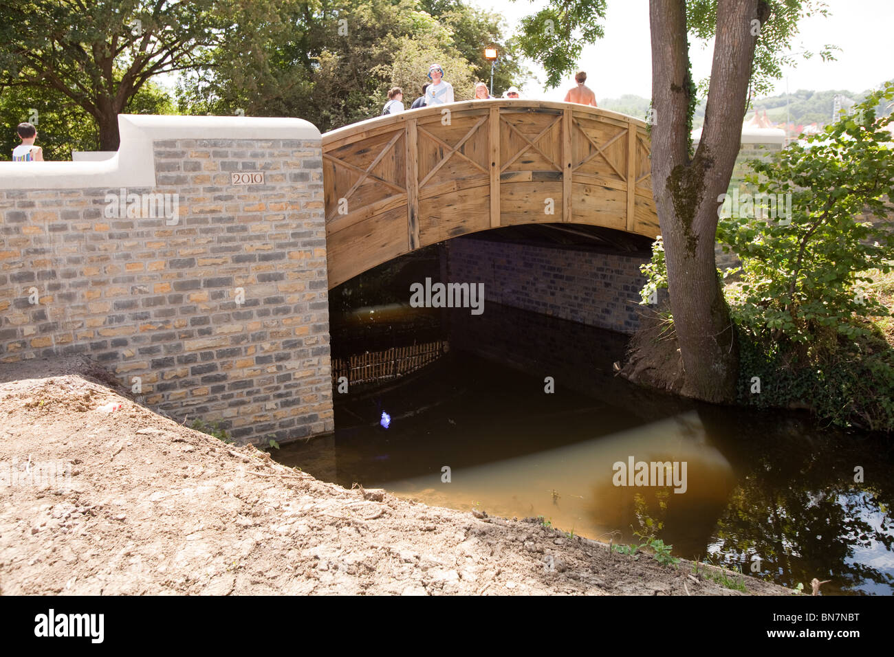 Bellas bridge glastonbury festival hires stock photography and images