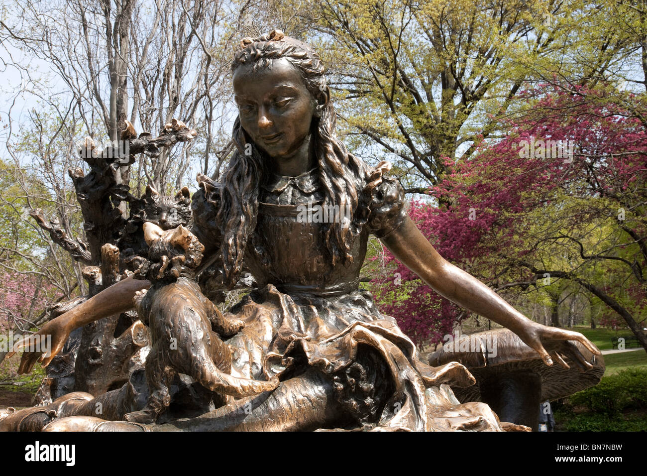 Alice in Wonderland Sculpture, Central Park, NYC Stock Photo Alamy