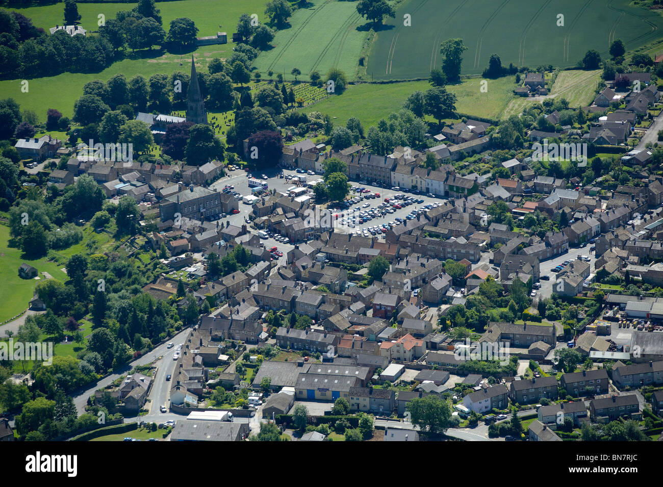 Masham Village, nr Ripon, North Yorkshire, Northern England Stock Photo