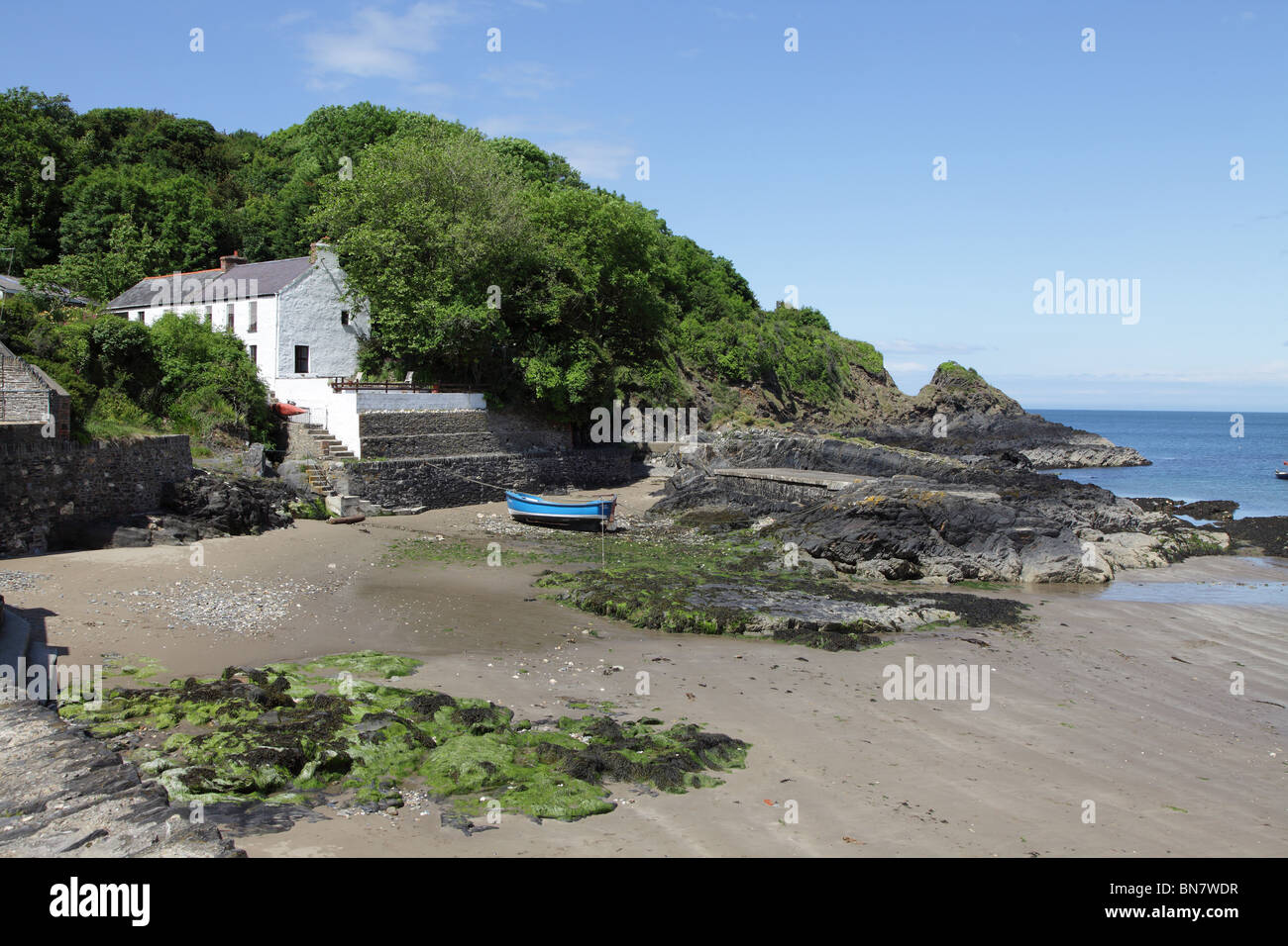 CWM-YR-EGLWYS.  PEMBROKESHIRE.  WALES.  UK Stock Photo