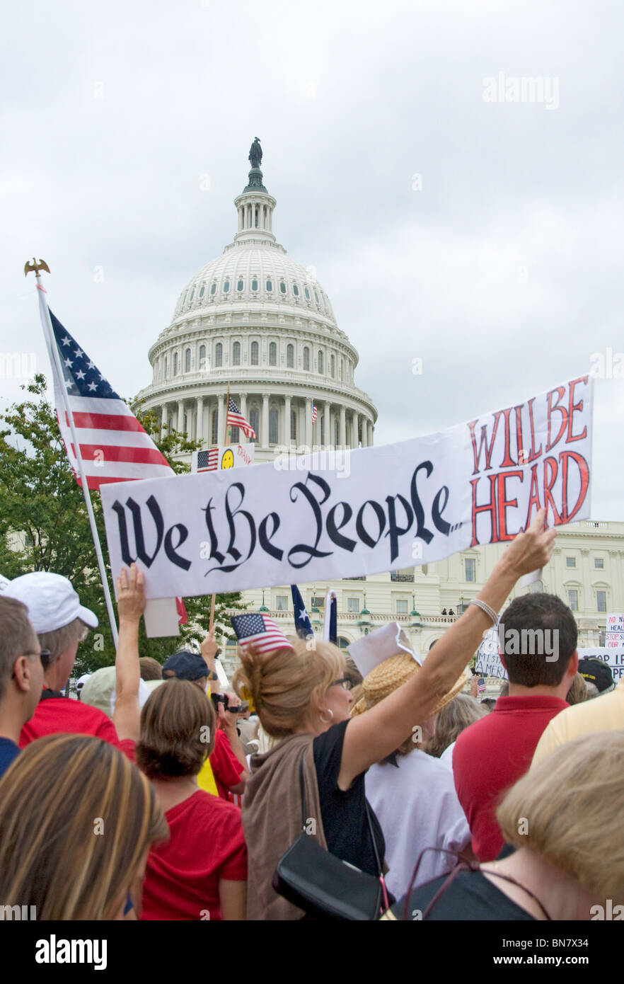 Protest Rally Demonstration at U.S. Capitol Building Washington DC