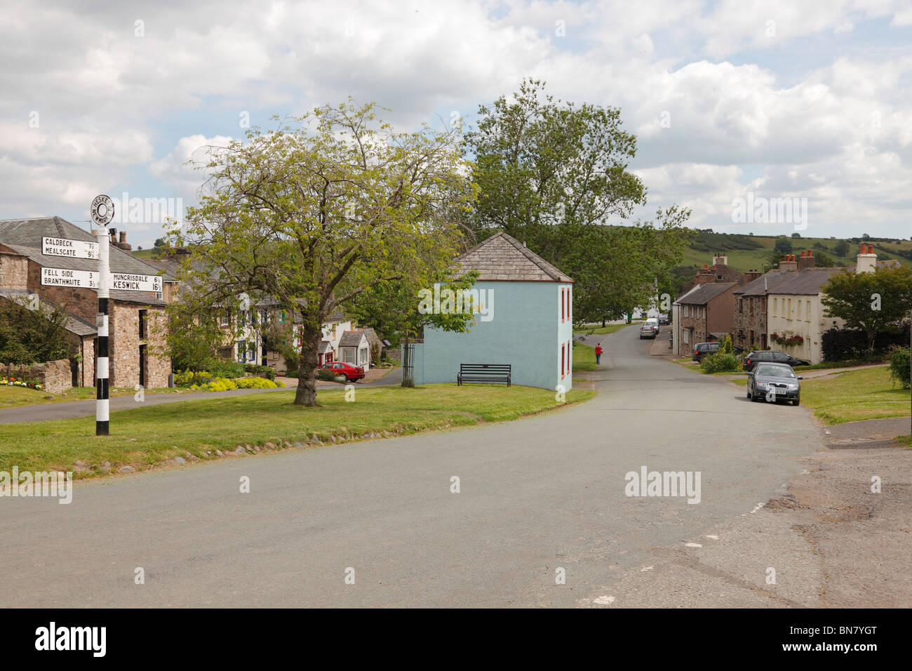 Square house in the centre of Hesket Newmarket, Cumbria Stock Photo Alamy