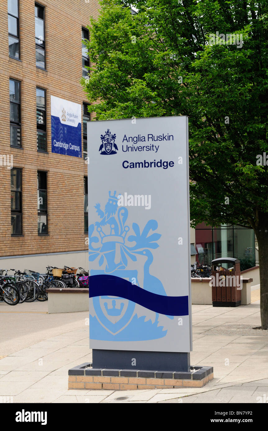 Anglia Ruskin University Cambridge Campus, East Road, Cambridge, England, UK Stock Photo