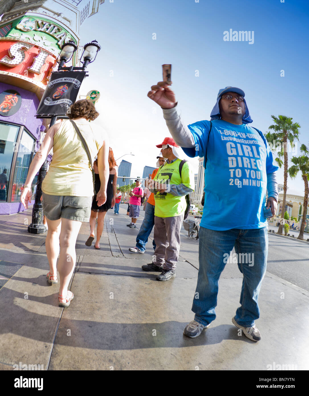 Street scene in Las Vegas Stock Photo