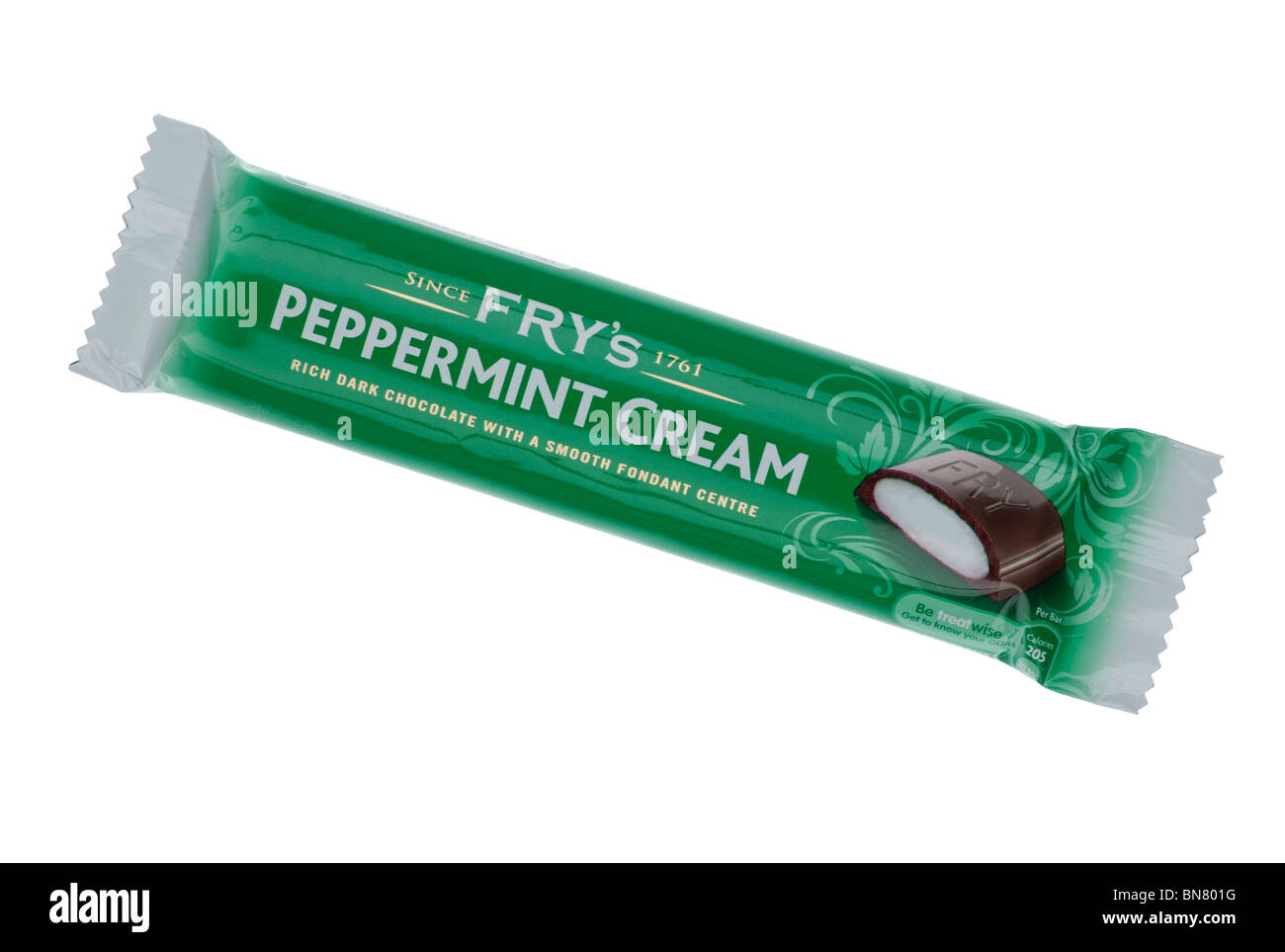 Fry's Peppermint Cream Chocolate Bar Stock Photo