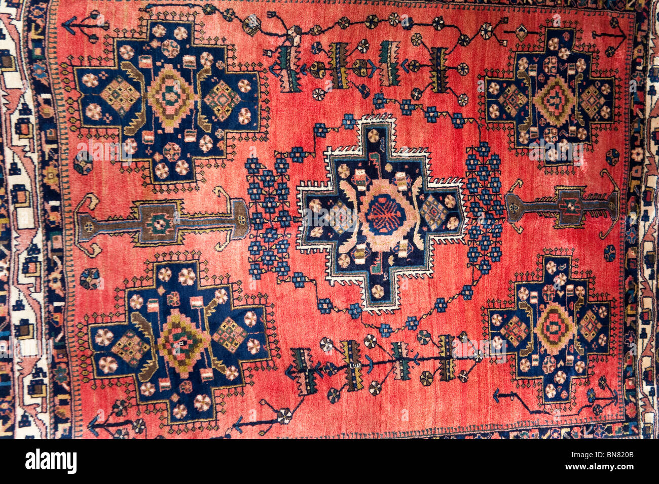 Turkish carpet for sale in the Grand Bazaar, Istanbul, Turkey Stock Photo