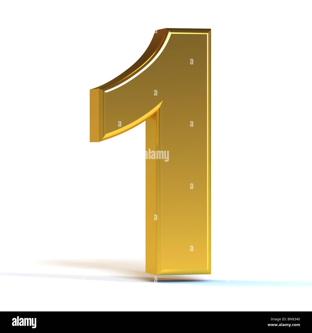 Gold number one sign isolated hi-res stock photography and images - Alamy