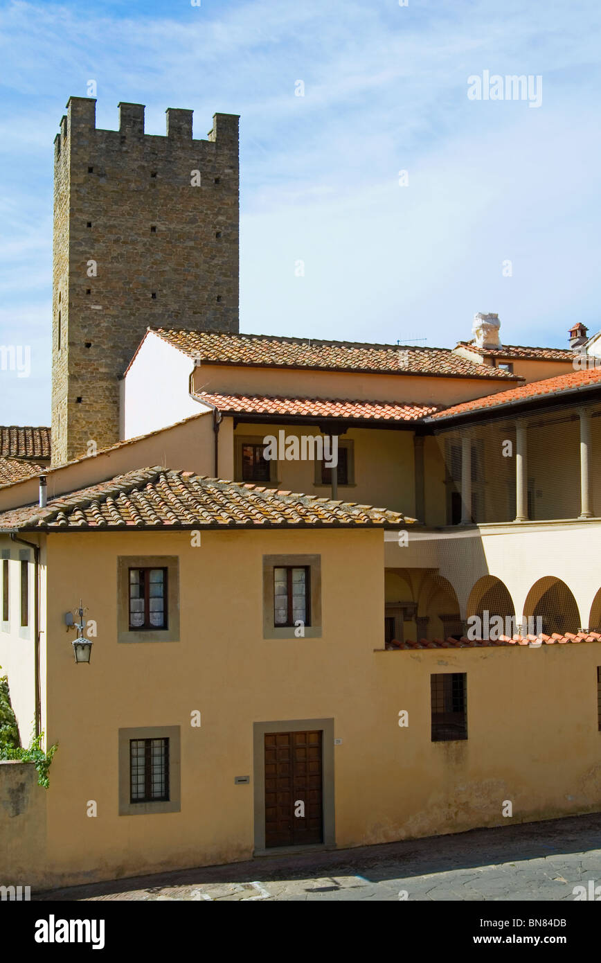 Native House of Giorgio Vasari, Arezzo, Tuscany, Italy Stock Photo