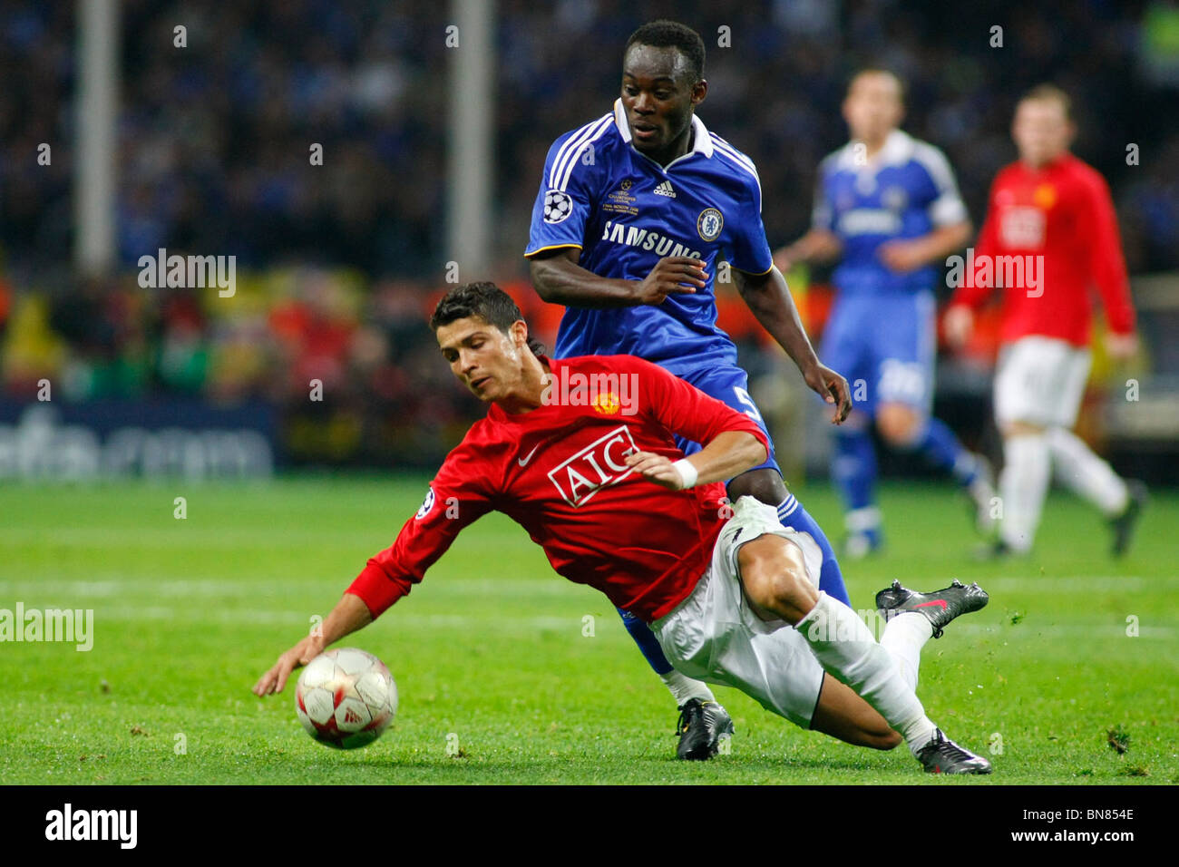 MOSCOW RUSSIA. 21 May 2008 The UEFA Champions League Final held at Luzhniki  Stadium Moscow Stock Photo - Alamy