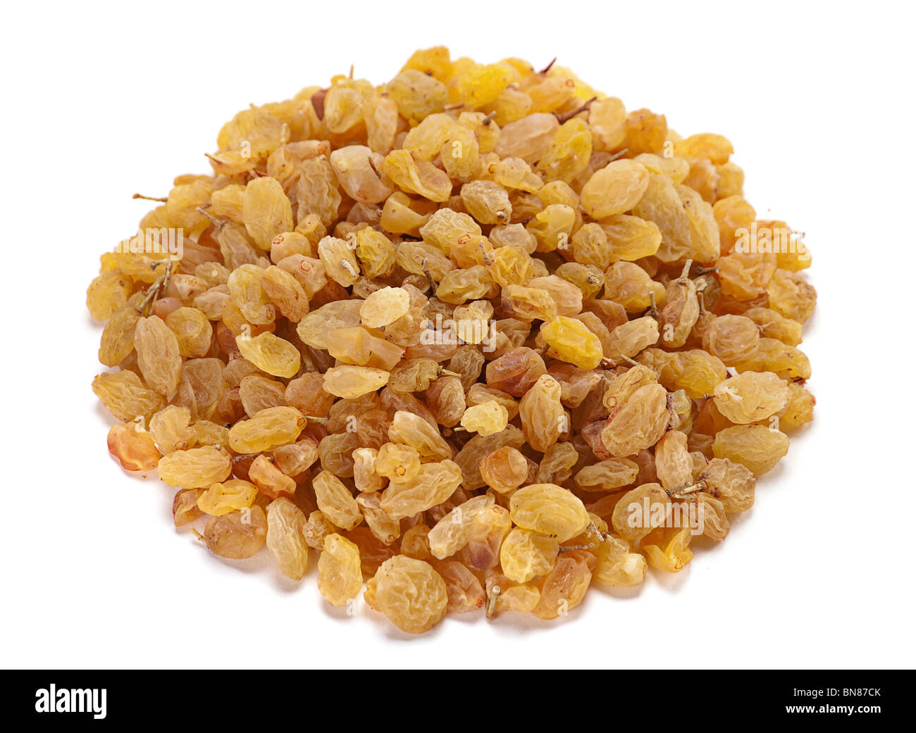 Yellow raisin dried fruit isolated on white Stock Photo Alamy