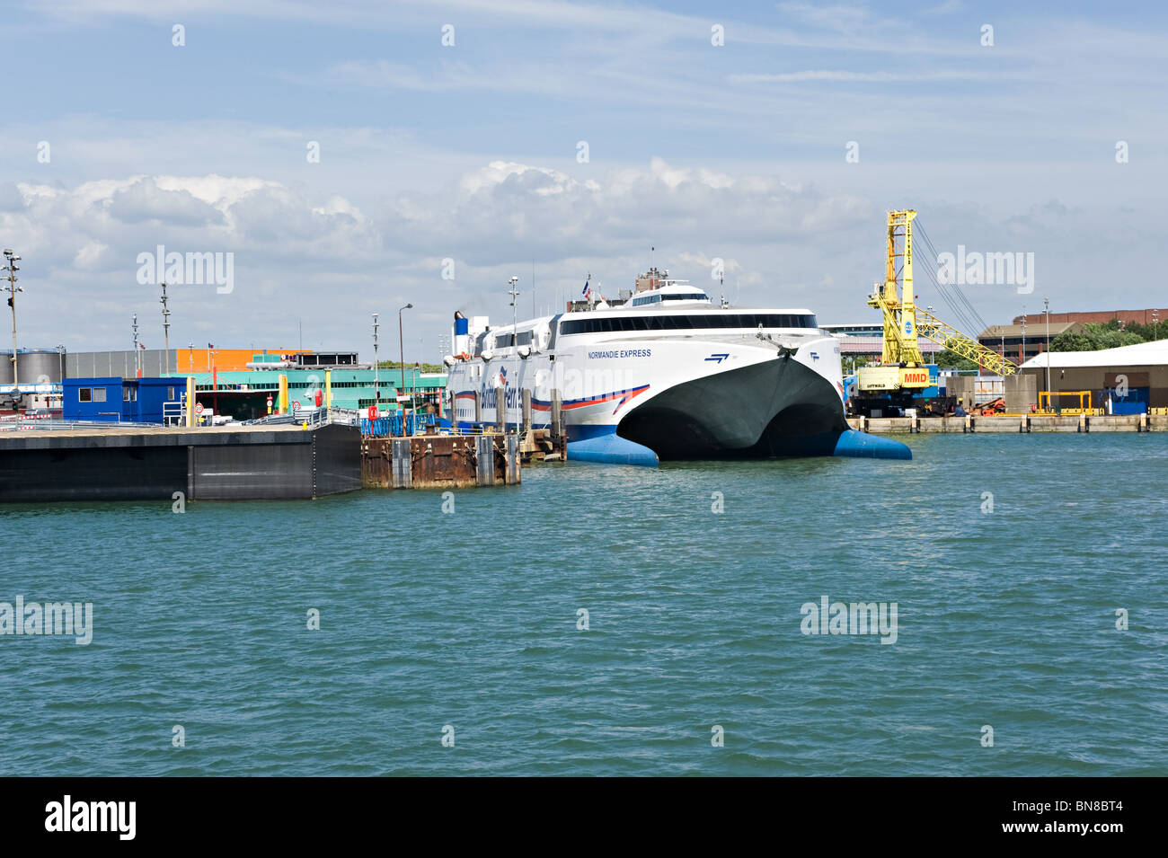 Catamaran Ferry Normandie brittany ferries normandie ship stock photos brittany Catamaran Ferry Normandie brittany ferries normandie ship stock photos brittany