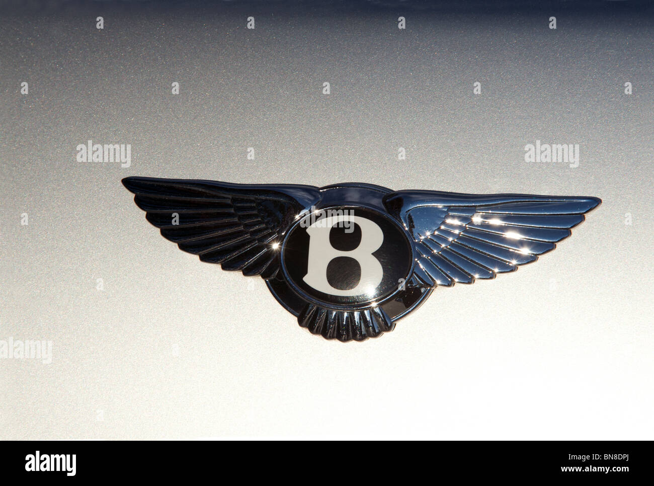 Bentley car badge Stock Photo