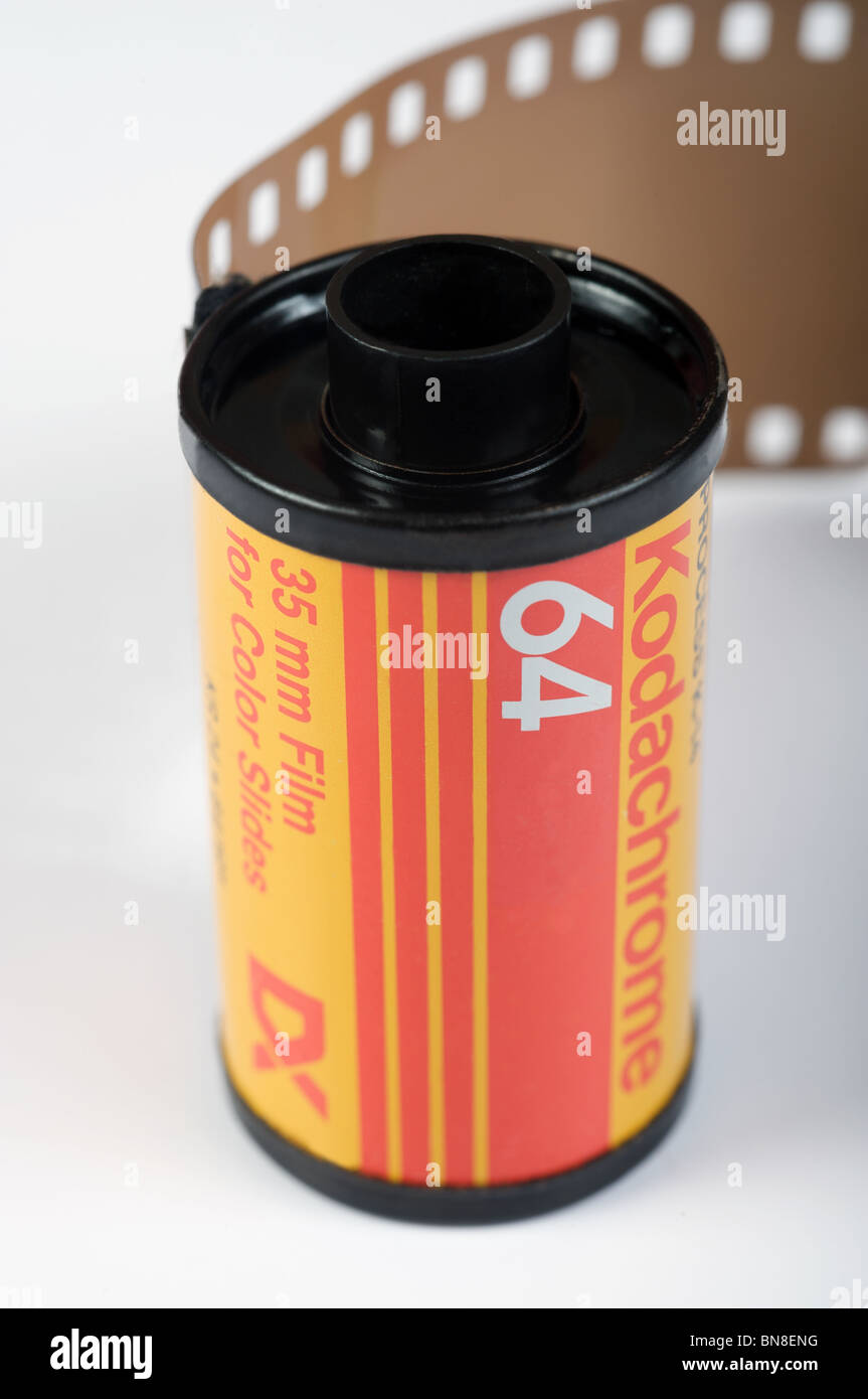 Kodak 35mm Kodachrome 64 slide film ( now out of production) Stock Photo
