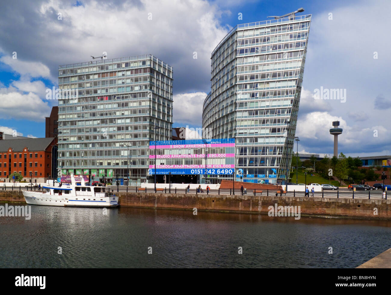 One Park West a new high rise apartment block in the Albert Docks area