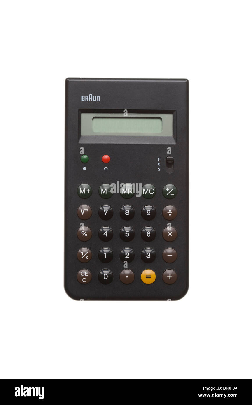 Braun ET66, Type 4776, designed by Dieter Rams and Dietrich Lubs, 1987. Inspiration for the design of the iPhone. Stock Photo