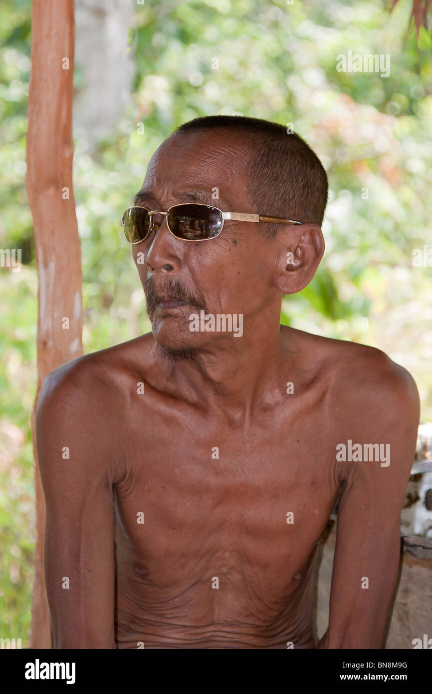 Old Indonesian Man Stock Photo